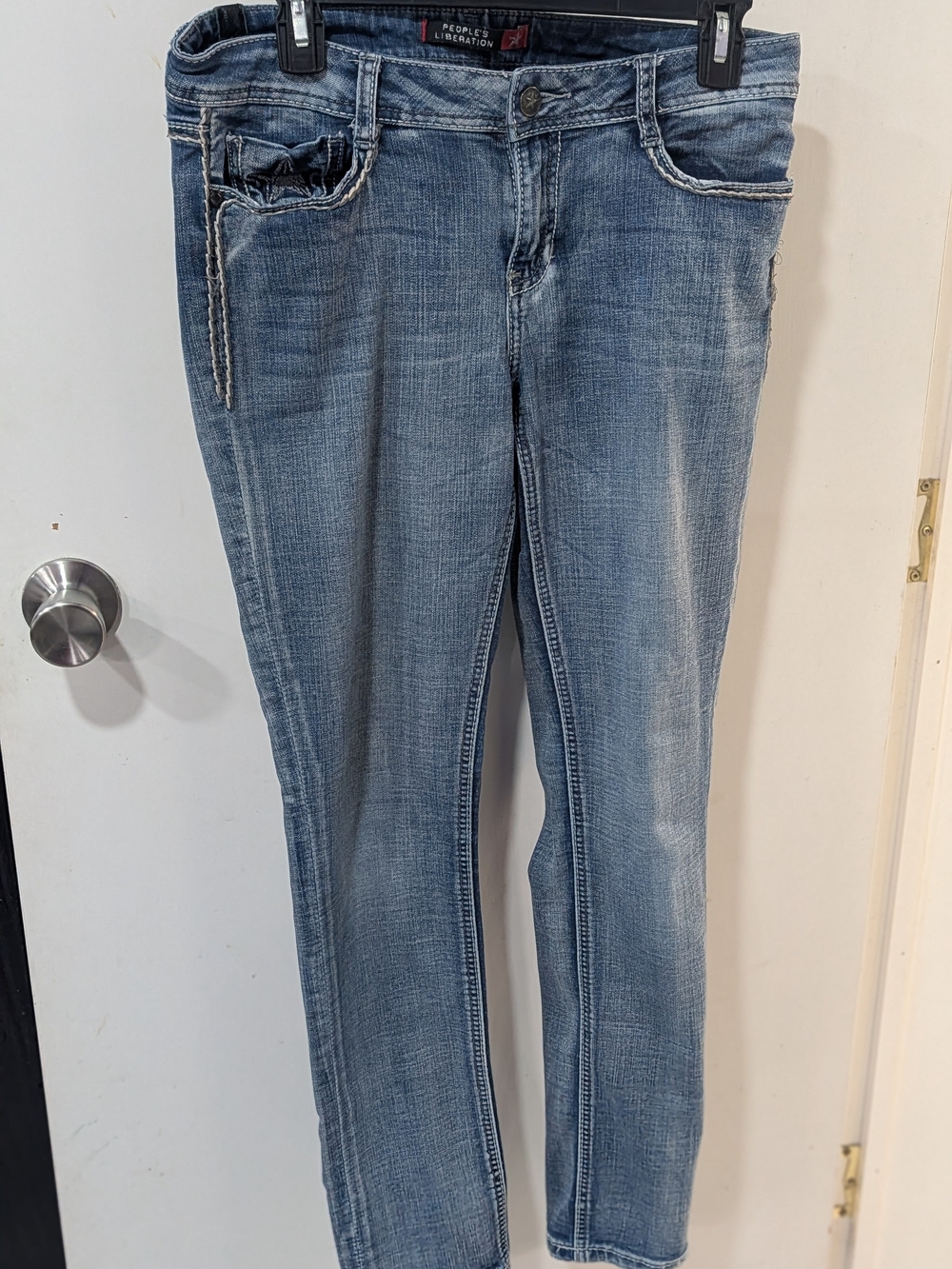 People's Liberation Light Blue Skinny Jeans